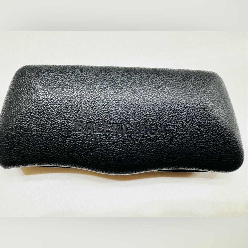 Balenciaga Textured Black Sunglass Case NWOT